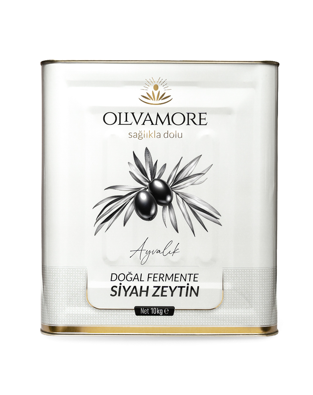 [OIV-SZ-TNK10000] Gemlik Doğal Fermente Siyah Zeytin (10 kg)